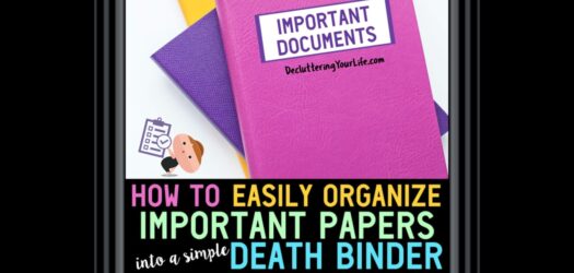 Important Documents Binder Checklist & PDF Printables  - how to organize all your important documents and vital info into one neat emergency binder... the easy way