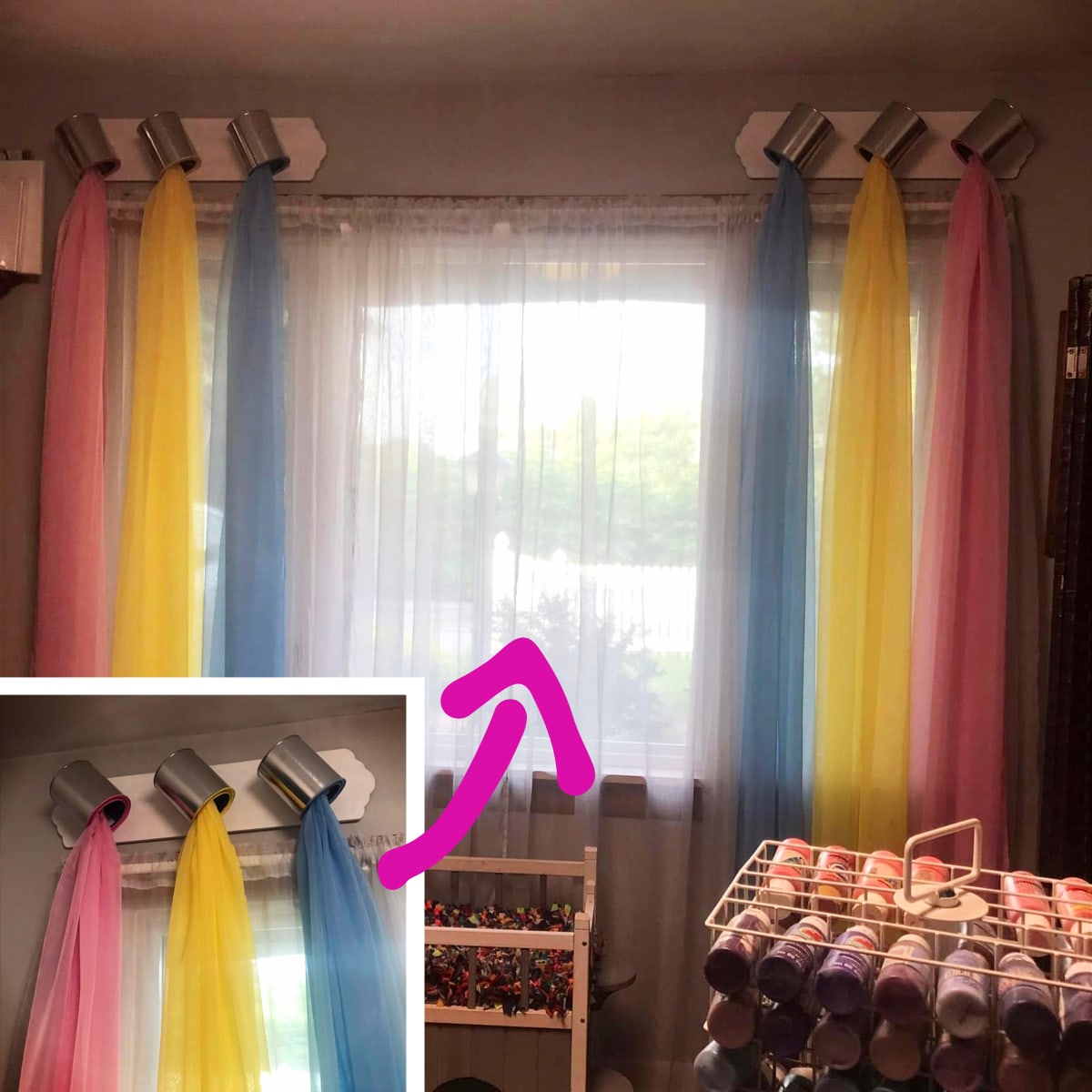 craft room decorating ideas for the windows in my sewing room
