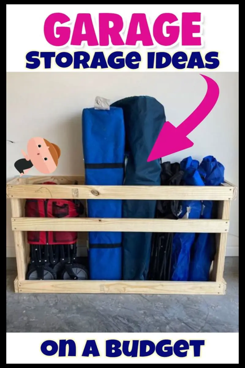 DIY garage storage ideas - low budget DIY garage storage, shelving ideas and garage organization ideas