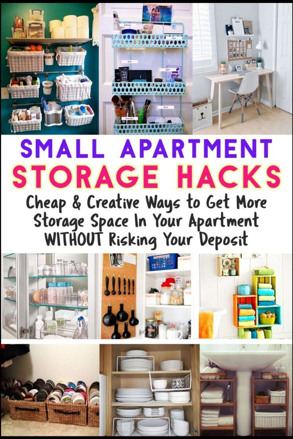 Small Apartment Storage Ideas -50 cheap and creative storage hacks for small spaces on a budget