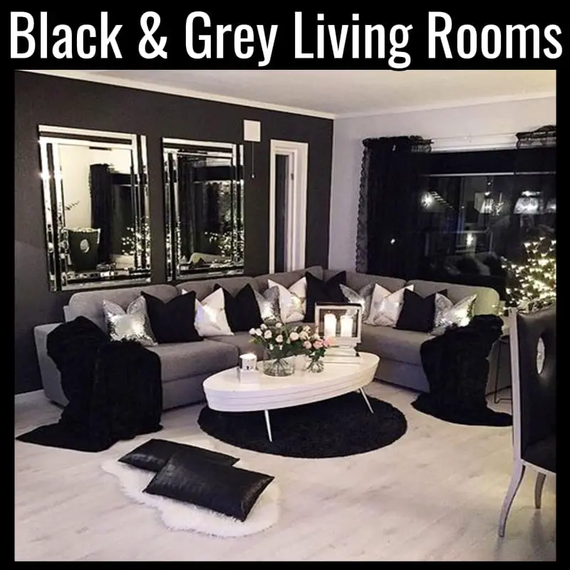 Black and grey living room ideas from Cosy Grey Living Room Ideas For a Warm & Cozy Small Space