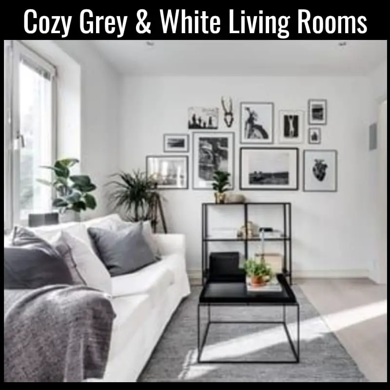 Cozy grey and white living room ideas from Cosy Grey Living Room Ideas For a Warm & Cozy Small Space