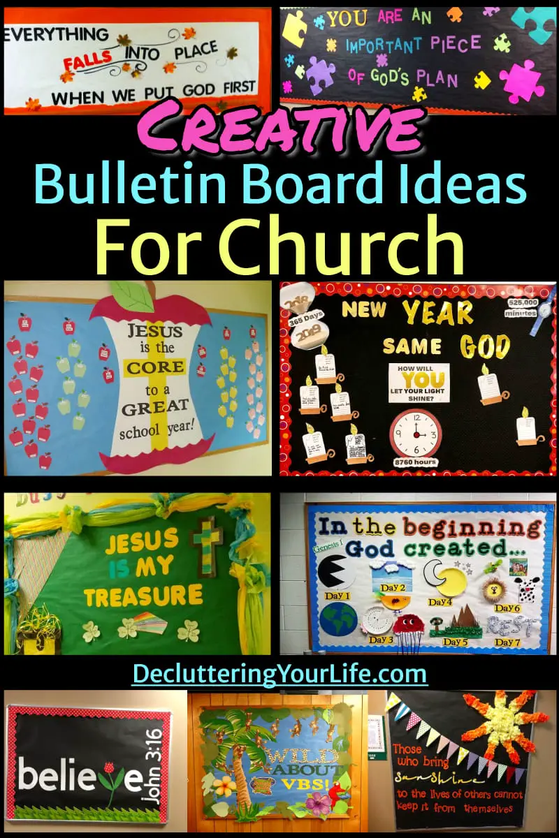 Creative Church Bulletin Board Ideas and Handmade Classroom Bulletin Board Decorations for Sunday School, Kid's Ministry, VBS and Church Foyer Walls