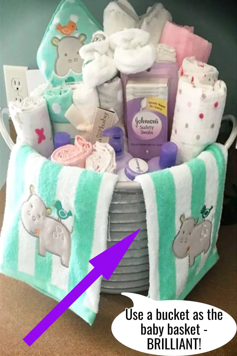 homemade DIY baby shower gift basket ideas