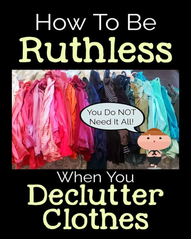 Organizing CLutter Ideas For Your Small Closet - how to declutter ALL your clothes and organize your small space