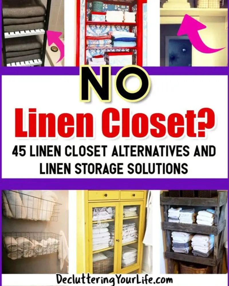 Organizing line clutter WIHTOUT a linen closet - storage solutions to organize it all