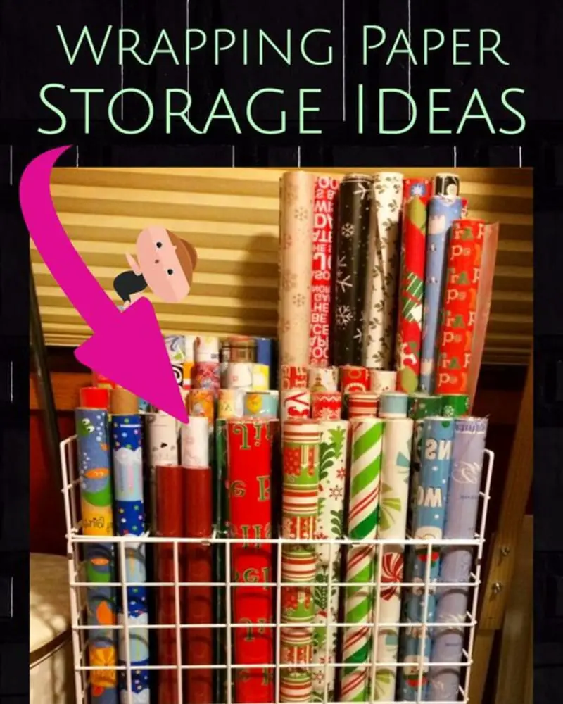 Organizing Wrapping Paper Clutter In Small Spaces Even On a Budget