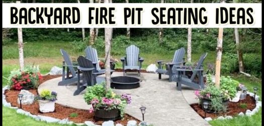 Fire Pit Seating Ideas For My NEW Cozy Backyard Hangout  -my favorite simple fire pit seating ideas and budget-friendly landscaping designs for around my backyard fire pit patio area...
