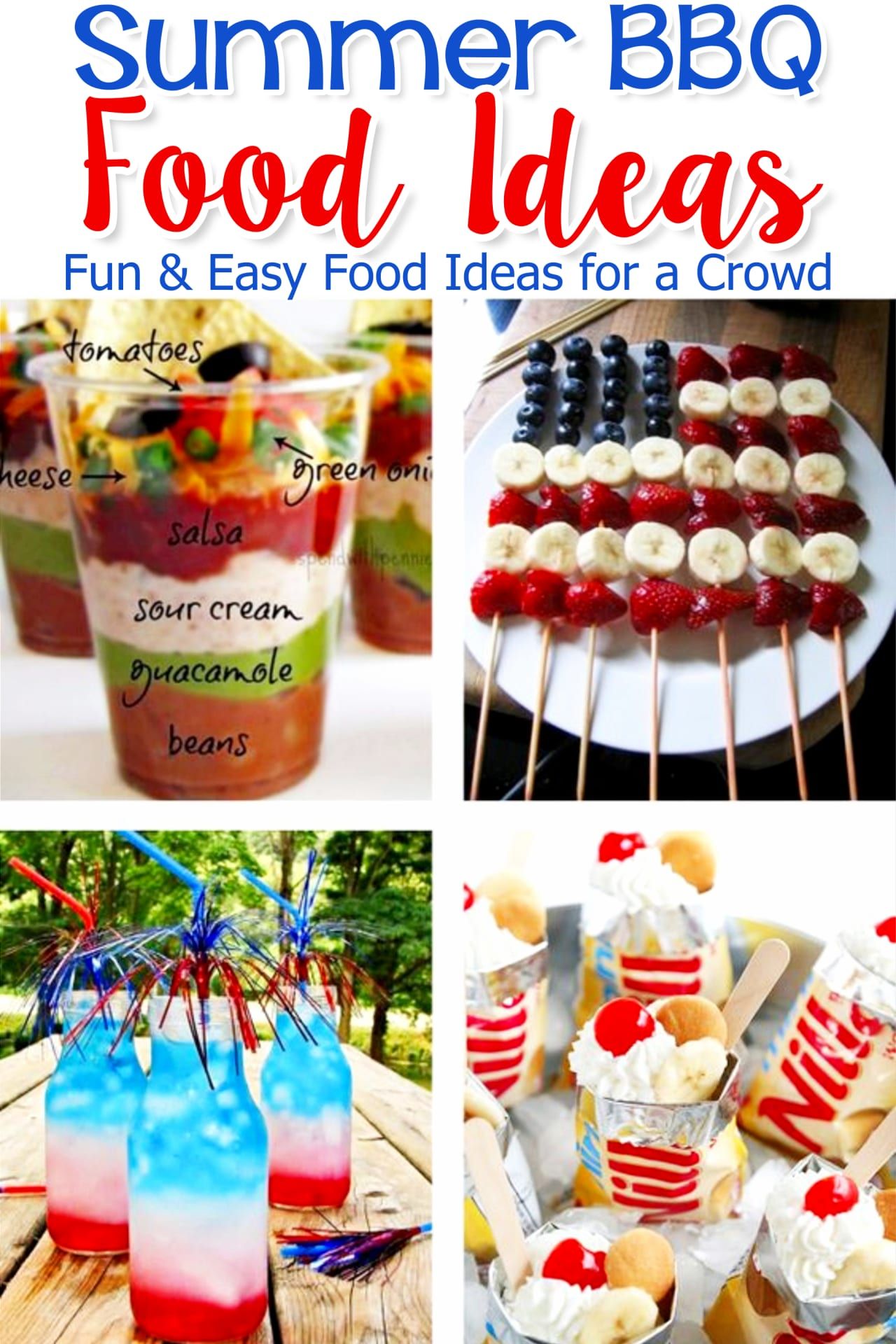 cookout party food ideas for a outdoor BBQ party, block party, football party