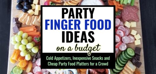 Party Finger Food Ideas-Budget Friendly Starters & Apps  - from cheap party food platters to cheap easy appetizers, these party food ideas are perfect for for a low-budget menu...