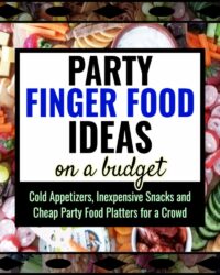 Party Finger Food Ideas - Budget Friendly Make Ahead Starters, Dips