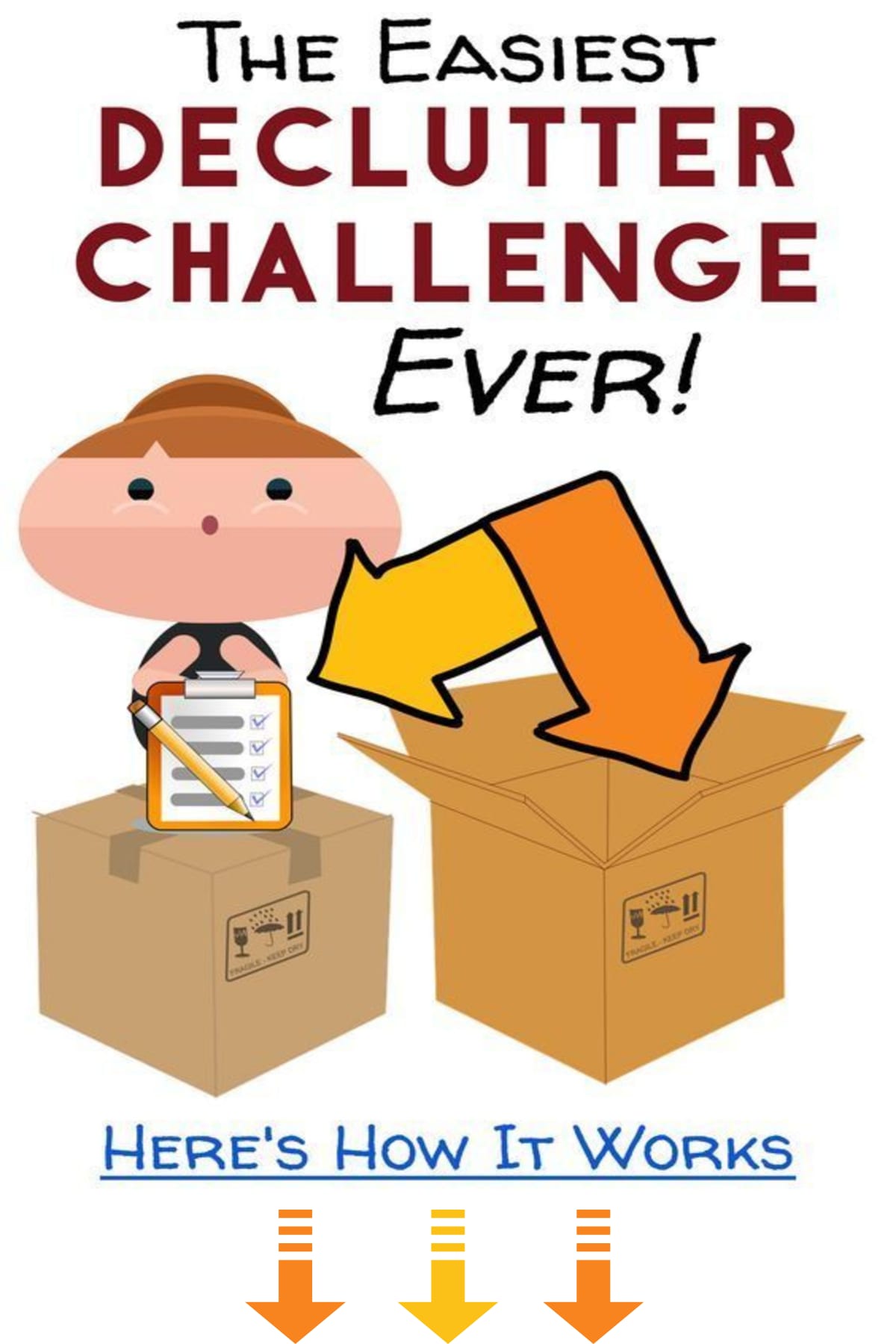 Declutter challenge-easy way to declutter your home WITHOUT feeling overwhelmed