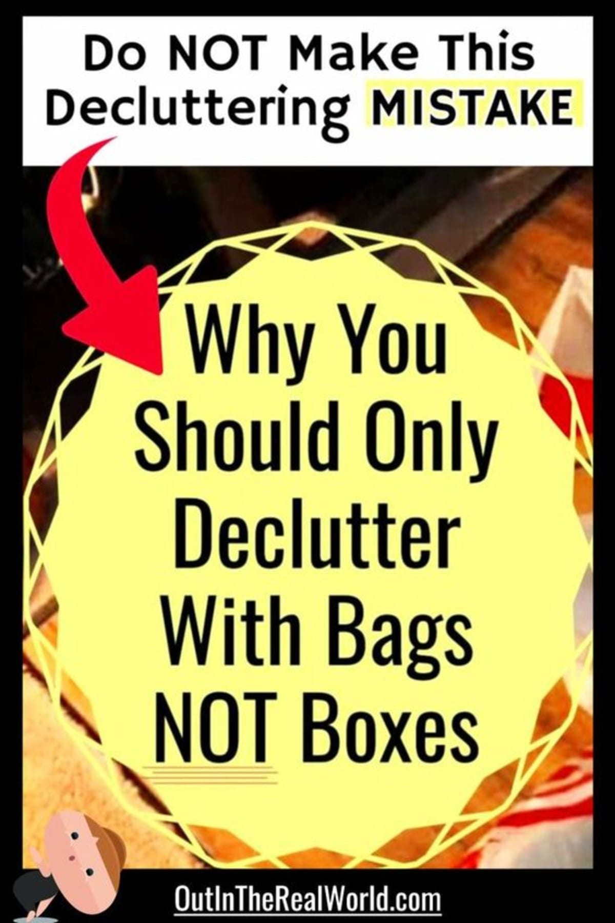 Declutter challenge mistakes when decluttering your home