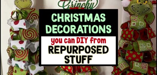 DIY Christmas Decorations Made From Recycled Materials & Repurposed Stuff  -super cute handmade Christmas decorations made from upcycled and repurposed STUFF...