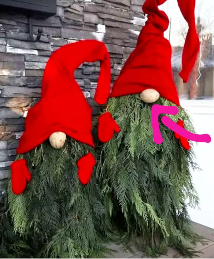 gnome Christmas trees from DIY Christmas Decorations Made From Recycled Materials & Repurposed Stuff 
