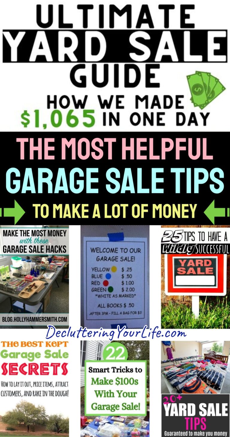 Garage Sale Tips To Make The MOST Money Possible (tips from Pros that ...