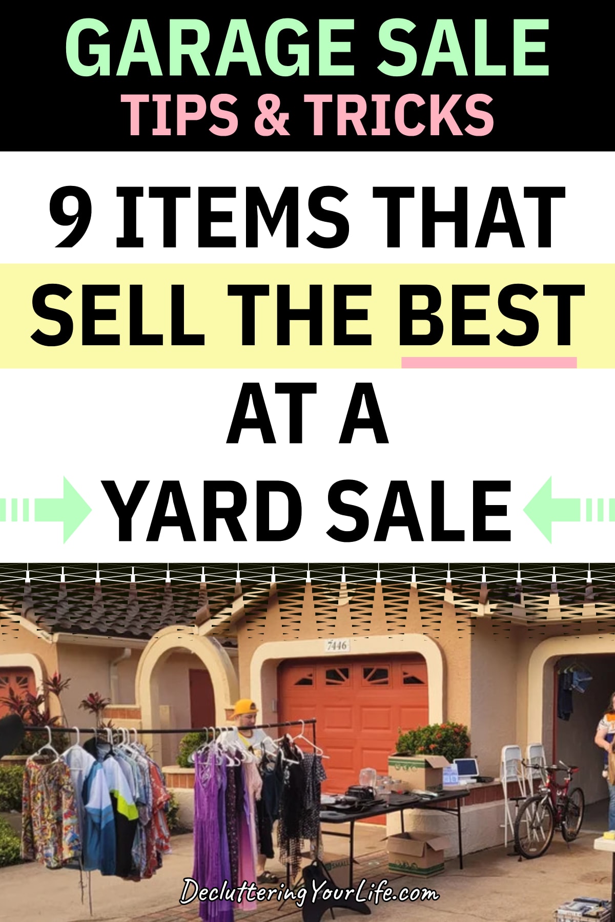 Garage Sale Tips and Tricks - 9 Items That Sell The BEST At A Yard Sale