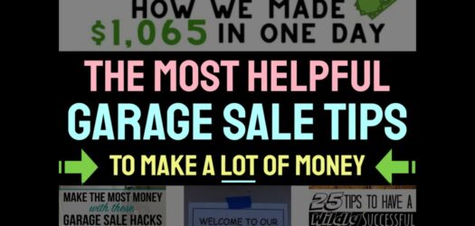 Garage Sale Tips To Make The MOST Money Possible (tips from Pros that make thousands!)  -from garage sale organization to pricing tips and tricks, these are the BEST garage sale tips that really helped...