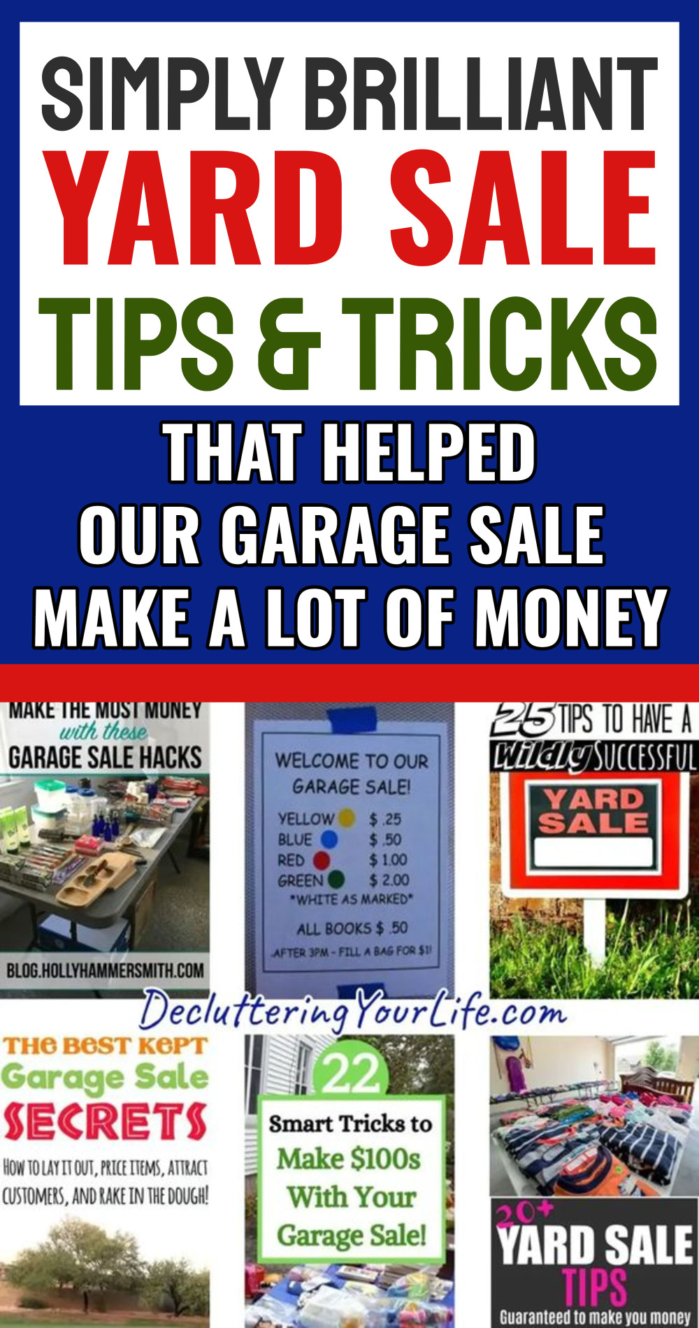 yard sale tips and tricks