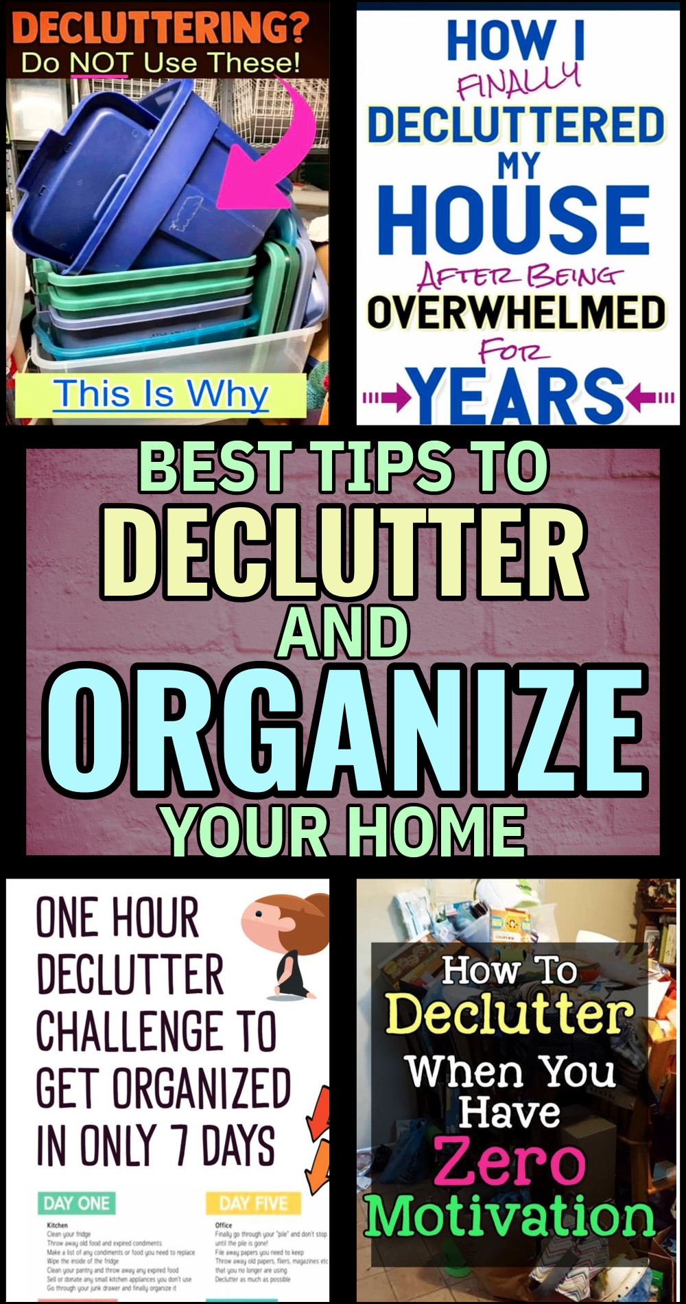 declutter and organize ideas