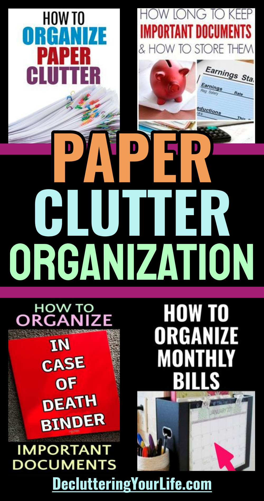 paper clutter organization resources