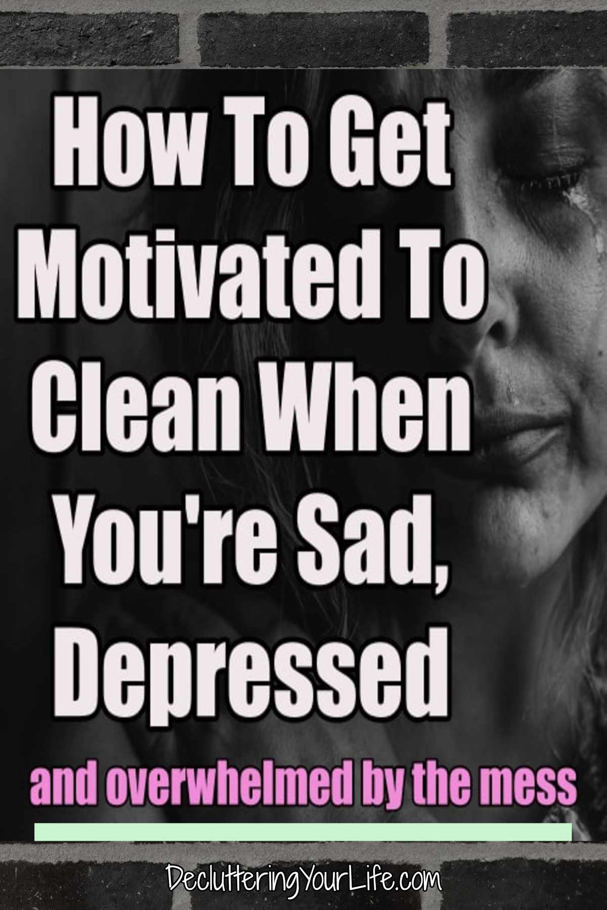 how to get motivated to clean when depressed