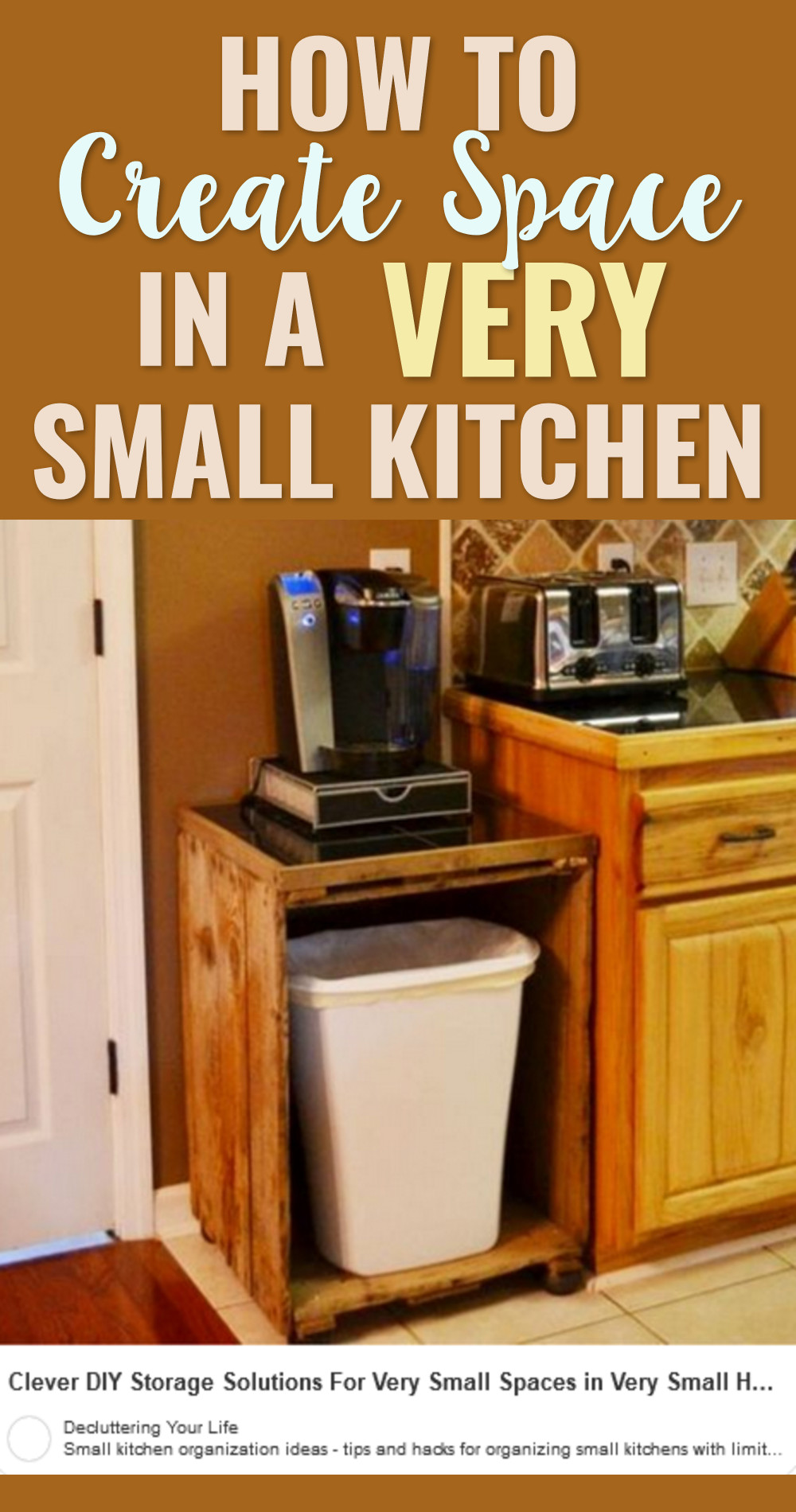 how to create space in a very small kitchen