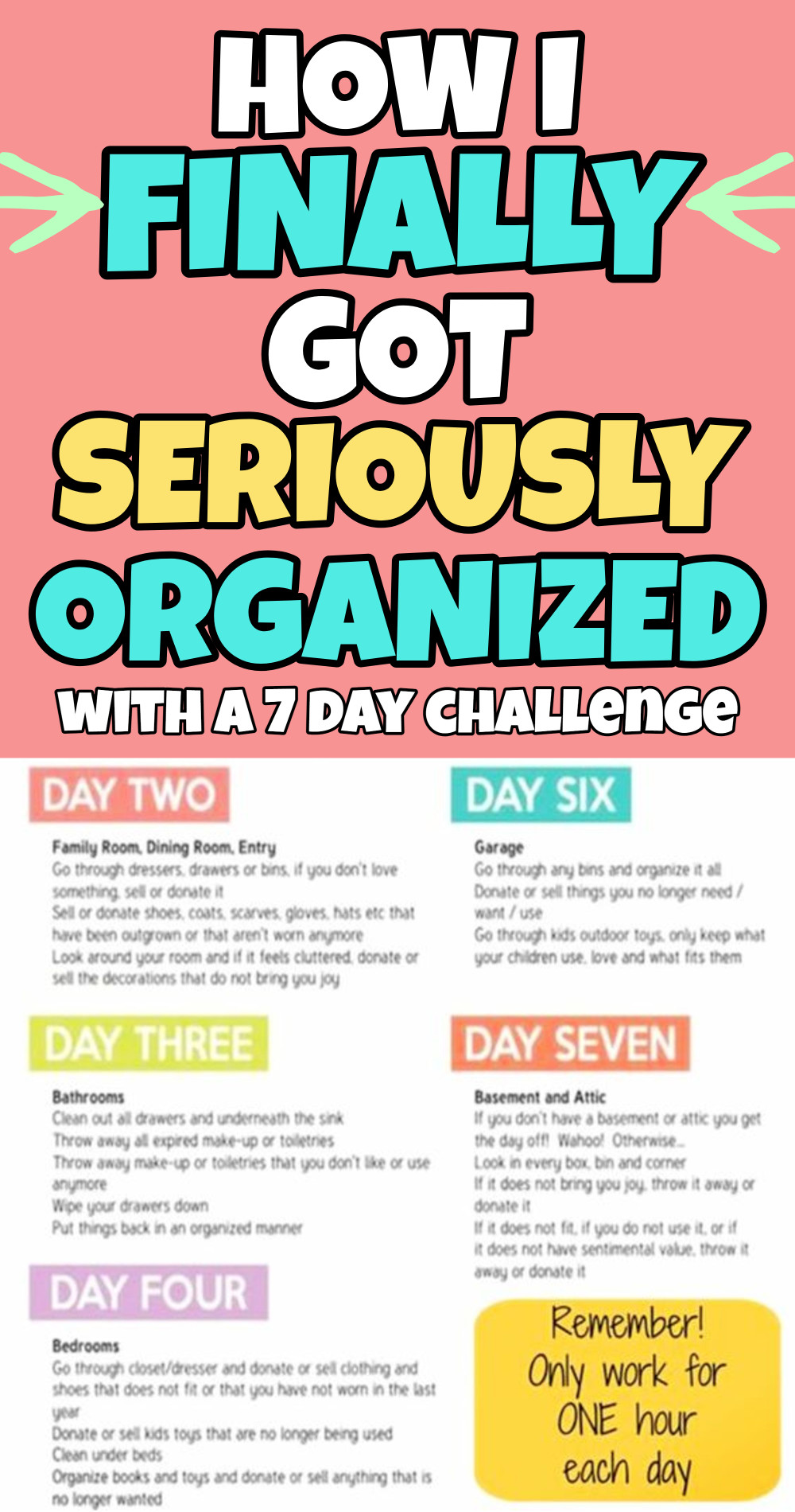 how I finally got seriously organized with a 7 day challenge