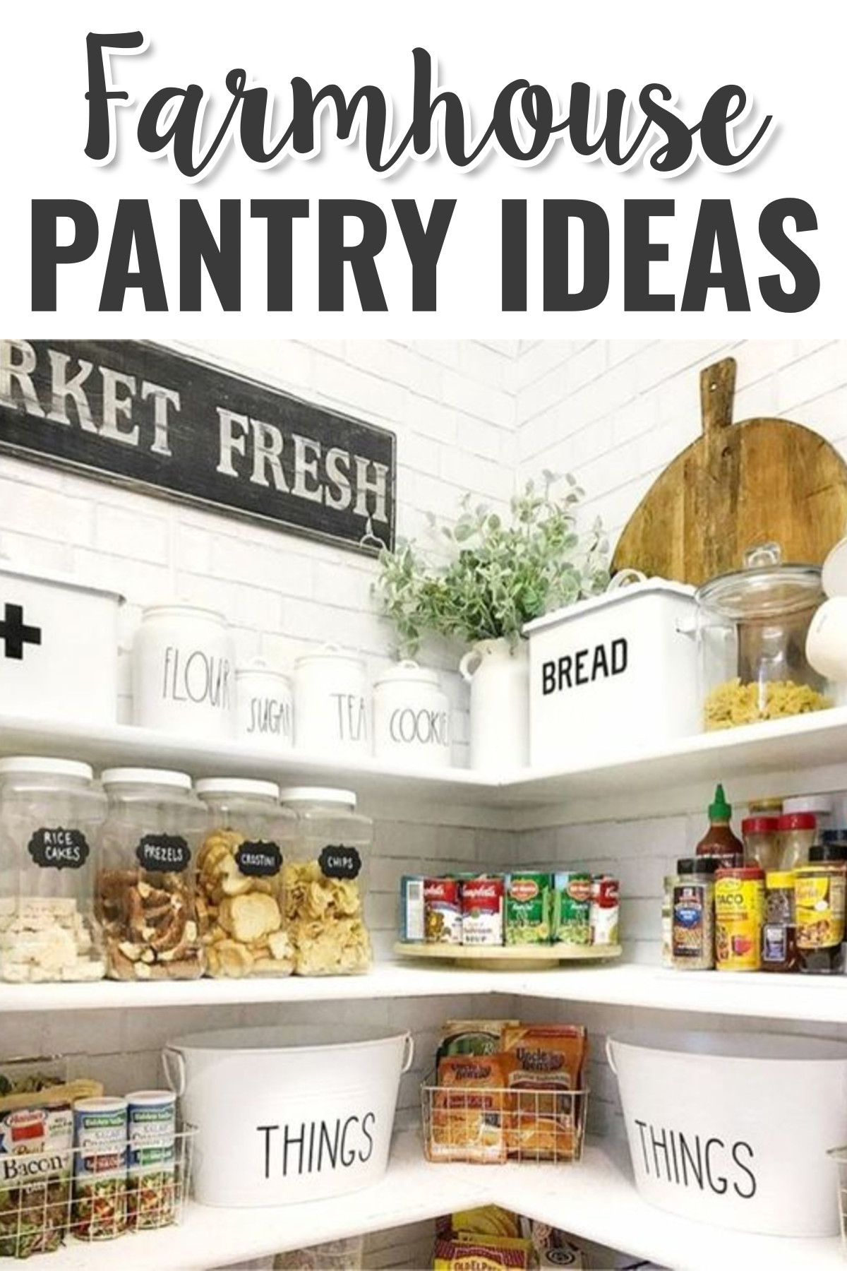 farmhouse pantry ideas for storing kitchen appliances