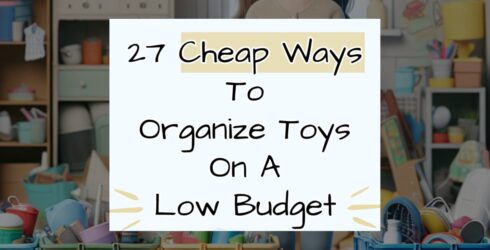 Toy Storage and Organization Ideas For Organizing Toys on a Budget  - 27 Cheap Ways To Organize Toys on a Low Budget... Perfect Toy Storage Ideas for ALL Small Spaces...