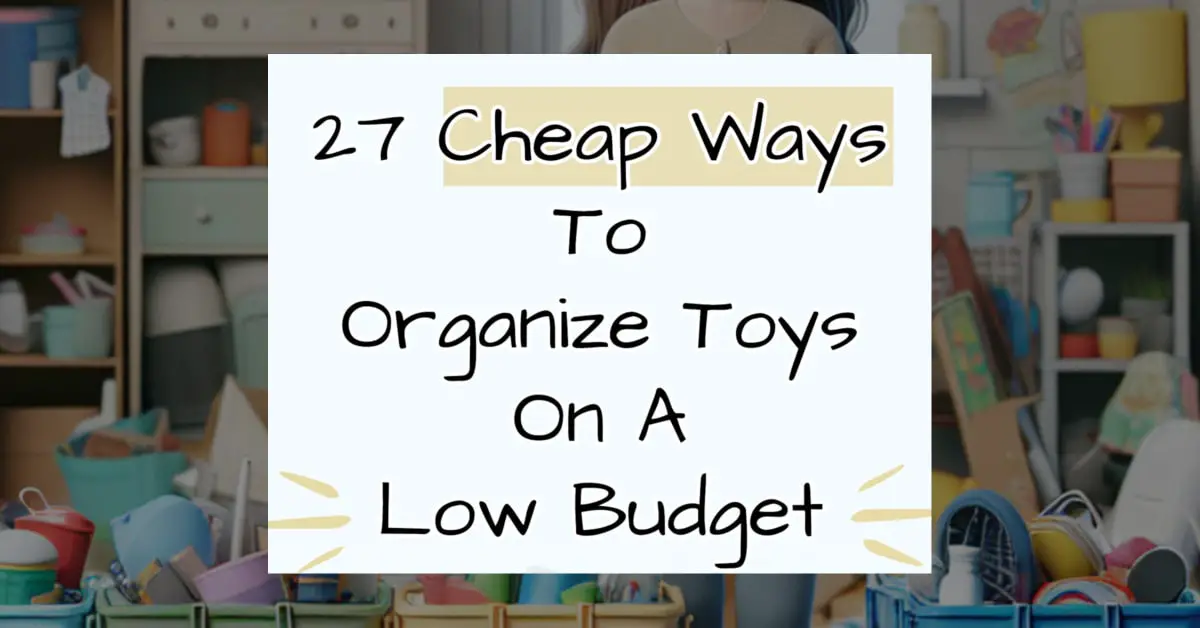 cheap ways to organize toys