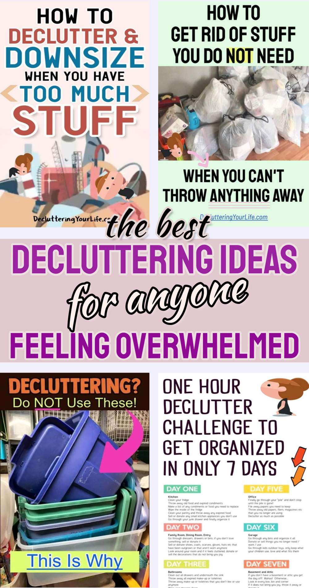 decluttering ideas feeling overwhelmed