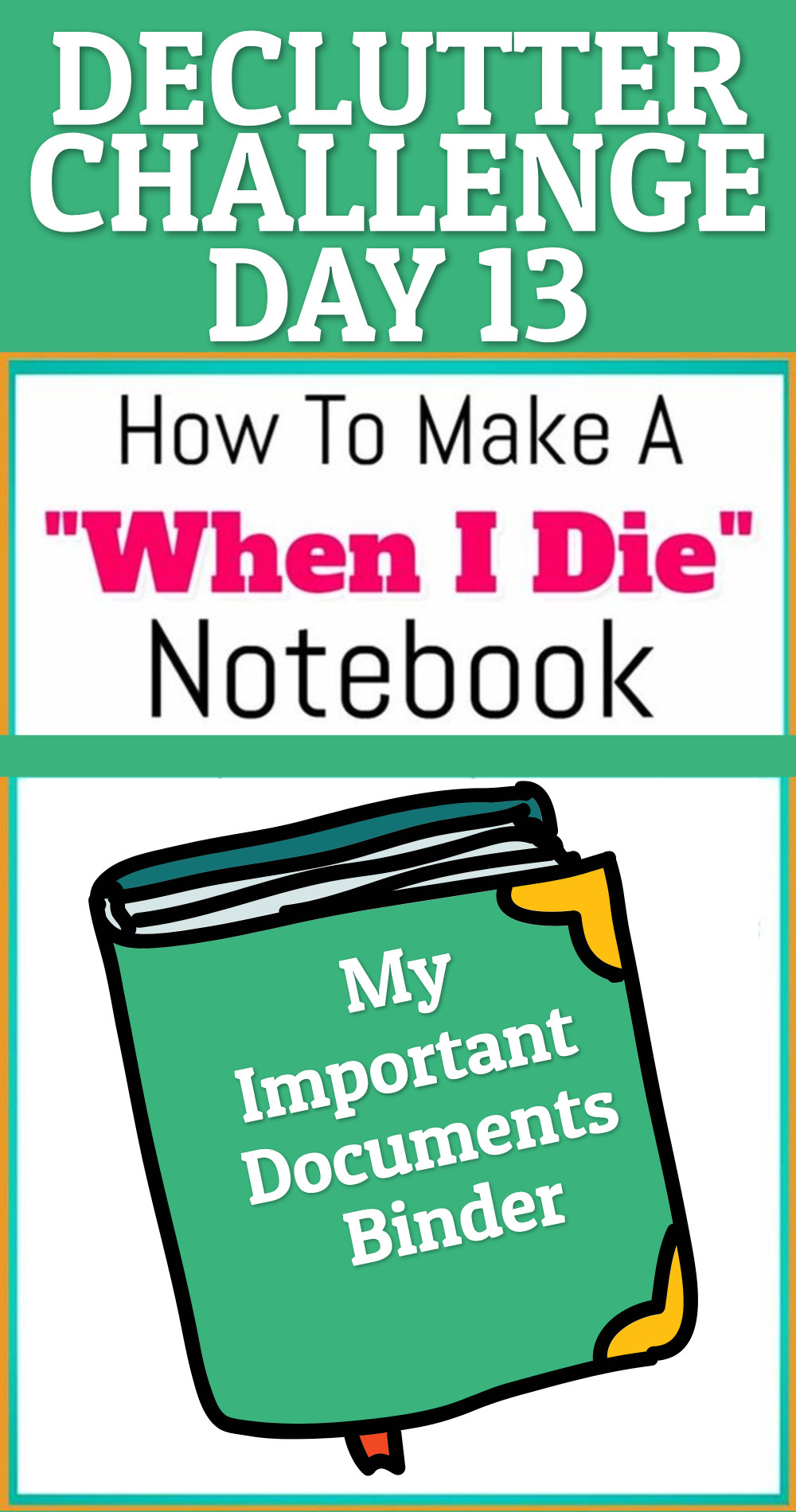 make important documents binder