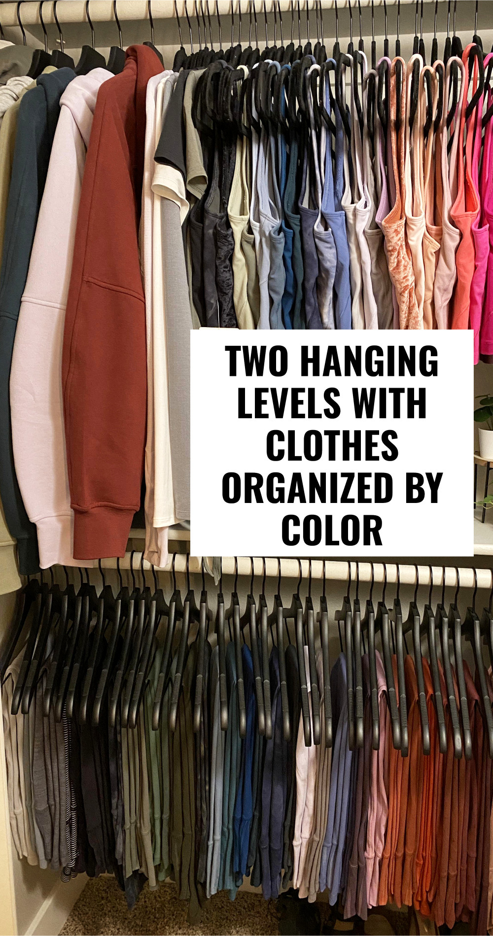 how to declutter and organize clothes in your closet