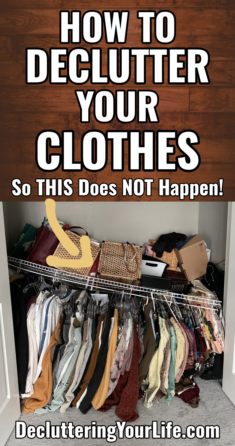 how to declutter and organize clothes in your closet