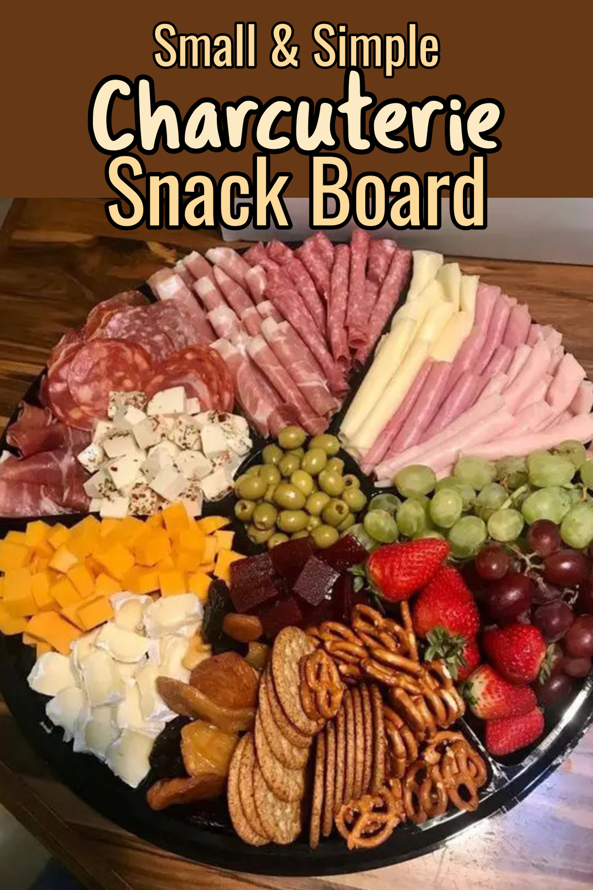 small simple charcuterie snack board