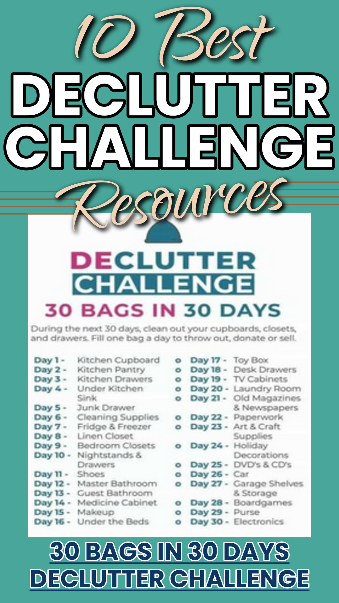 30 Bags in 30 Days Declutter Challenge
