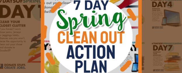 7-Day Spring Clean Out Declutter Action Plan – Easy Decluttering Blitz To Try  -ready to Spring clean your home? Let's start by decluttering some stuff first!