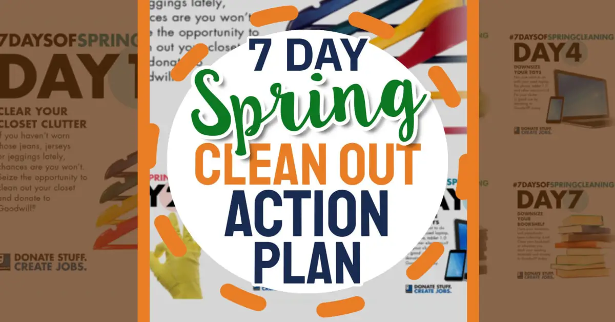 clean out plan for spring cleaning