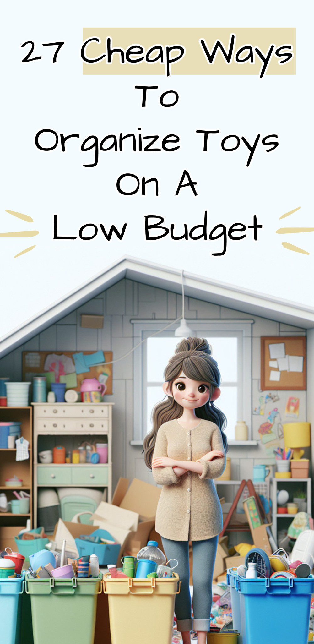cheap ways to organize toys on a budget
