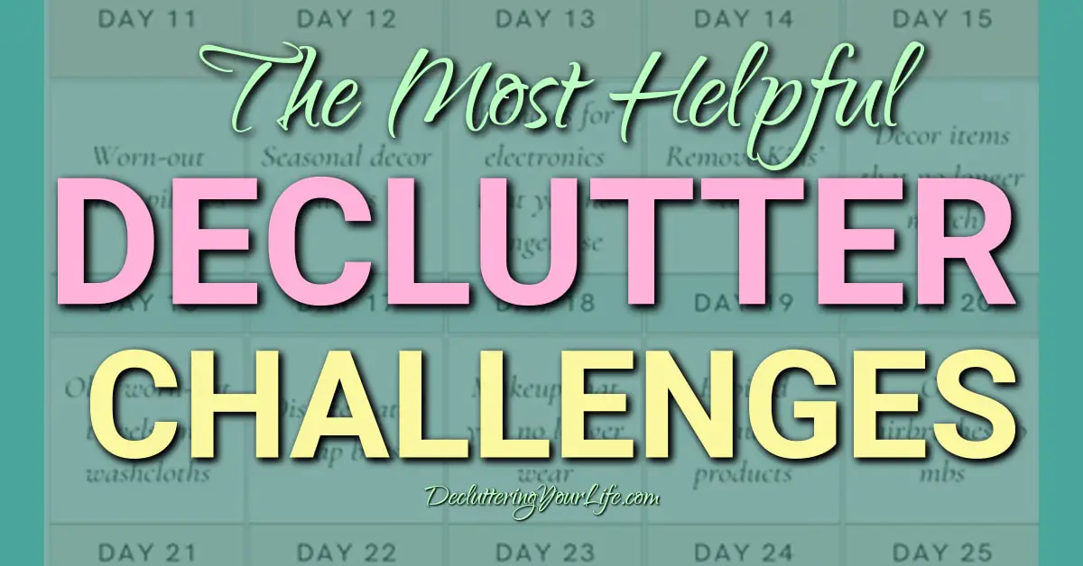 helpful declutter challenges featured