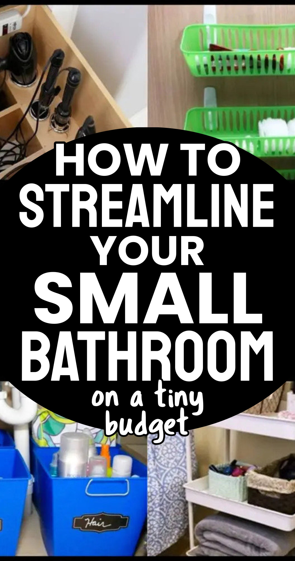 how to streamline your small bathroom on a tiny budget