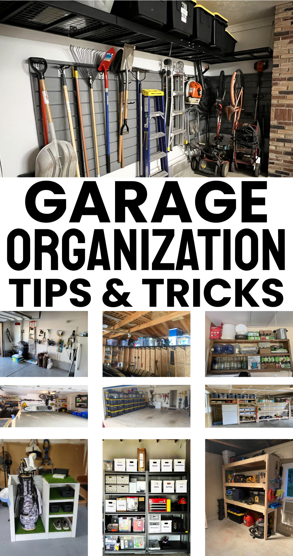 5 Quick and Cheap Garage Organizing Ideas & Storage Hacks
