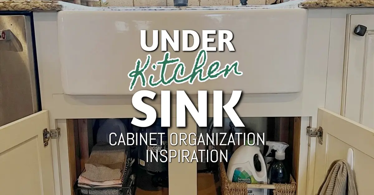 under kitchen sink cabinet organization inspiration