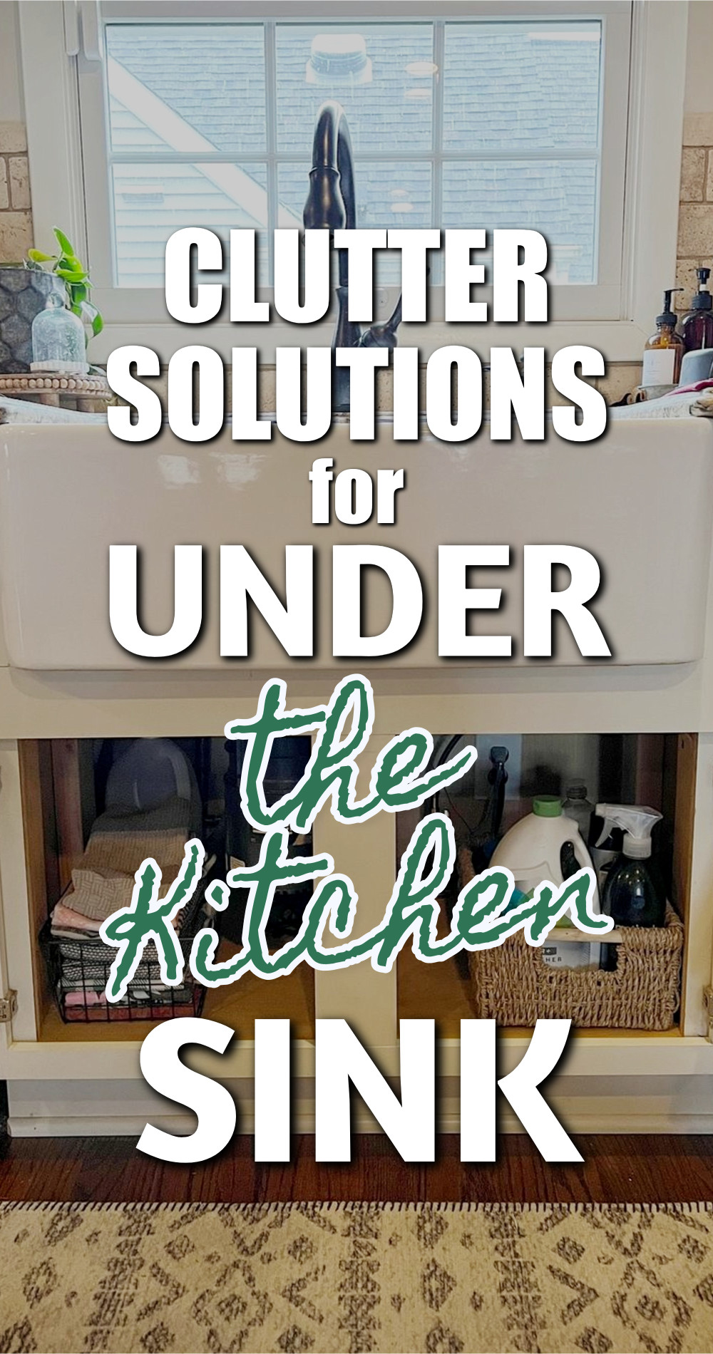 Clutter Solutions For Under The Kitchen Sink Cabinet Storage and Organization Ideas For The Home