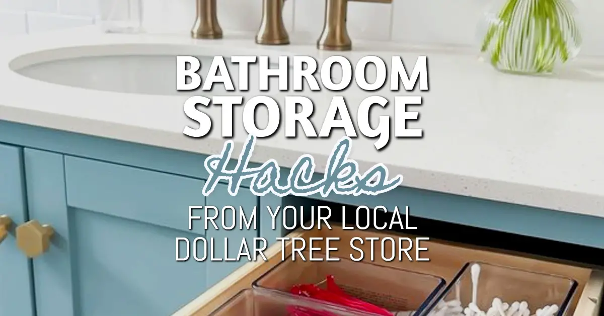 Bathroom Storage Hacks From Your Local Dollar Tree Store