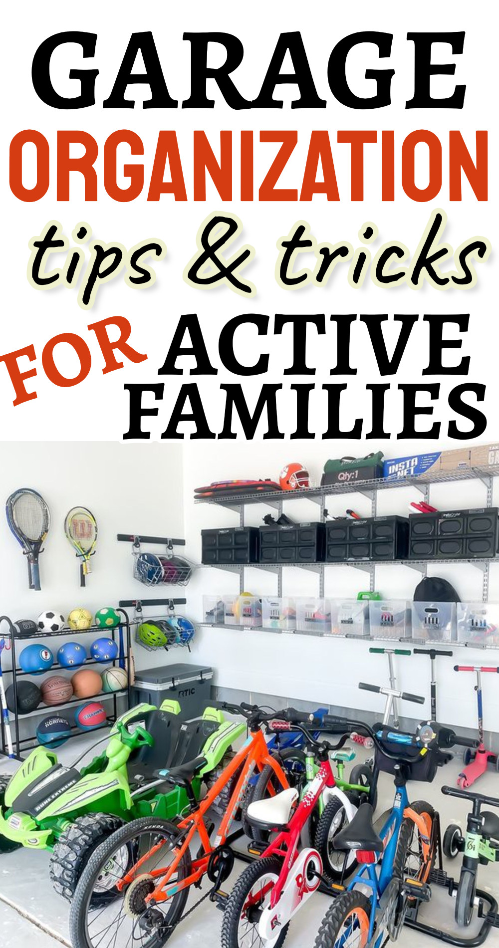 garage organization tips and tricks for active families