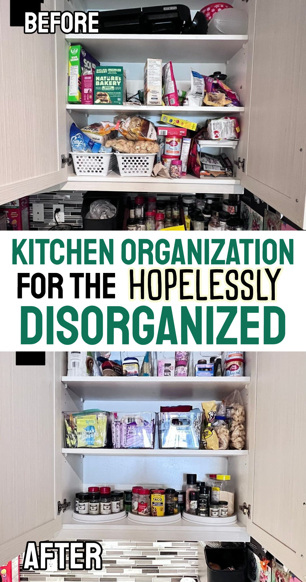 Kitchen organization for the hopelessly disorganized