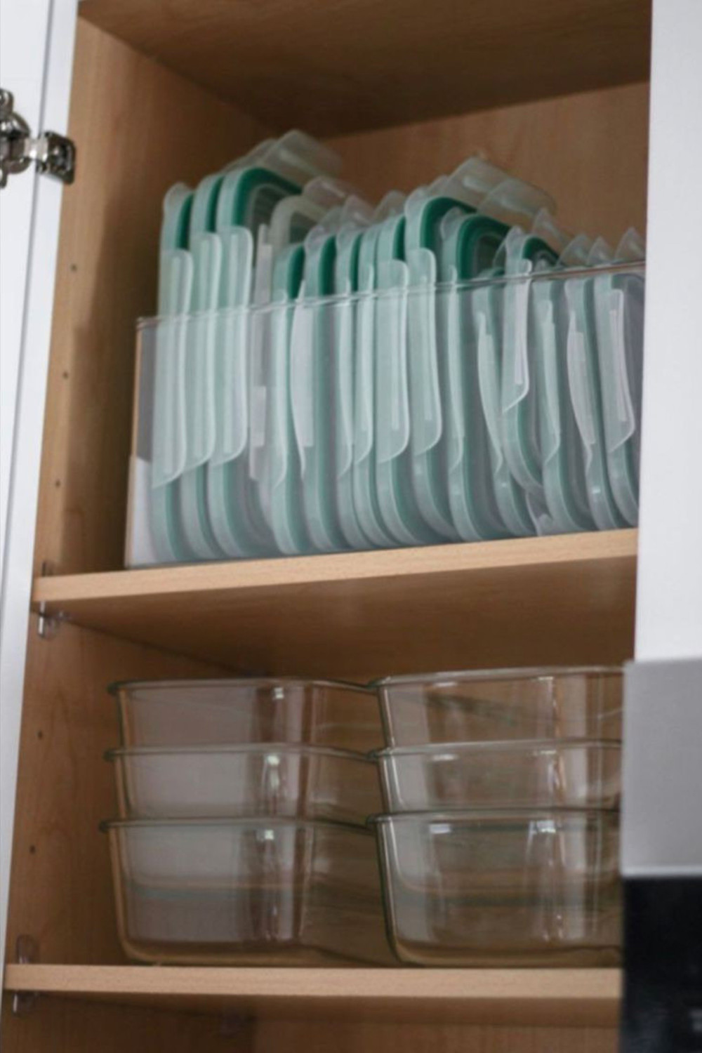 storage container tupperware cabinet organization