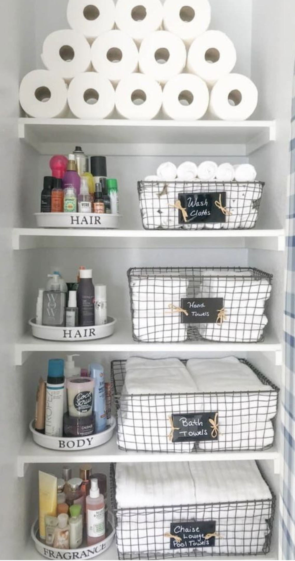 Linen Closet Organization